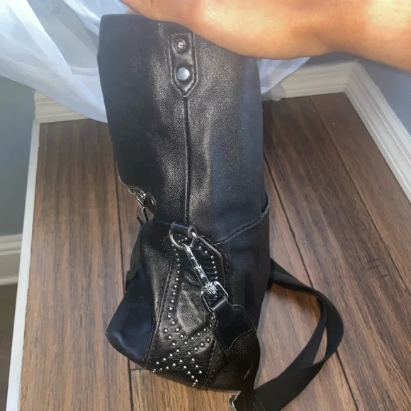 Black shoulder bag Aimee kestenberg fold over bag - Picture 8 of 15